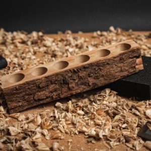 6-Hole Roller Row with Live Bark Edge